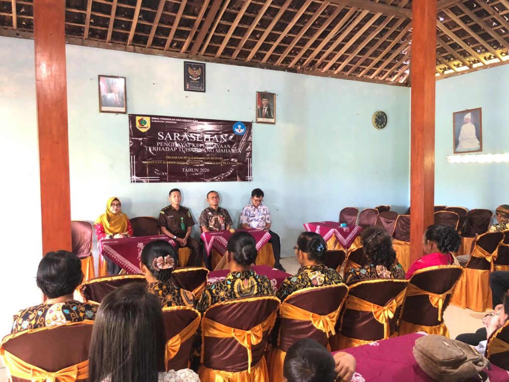 DISDUKCAPIL WONOGIRI AMBIL BAGIAN DALAM SARASEHAN PENGHAYAT KEPERCAYAAN TERHADAP TUHAN YME PROGRAM PENGEMBANGAN BUDAYA SDM, LEMBAGA, DAN PRANATA ADAT