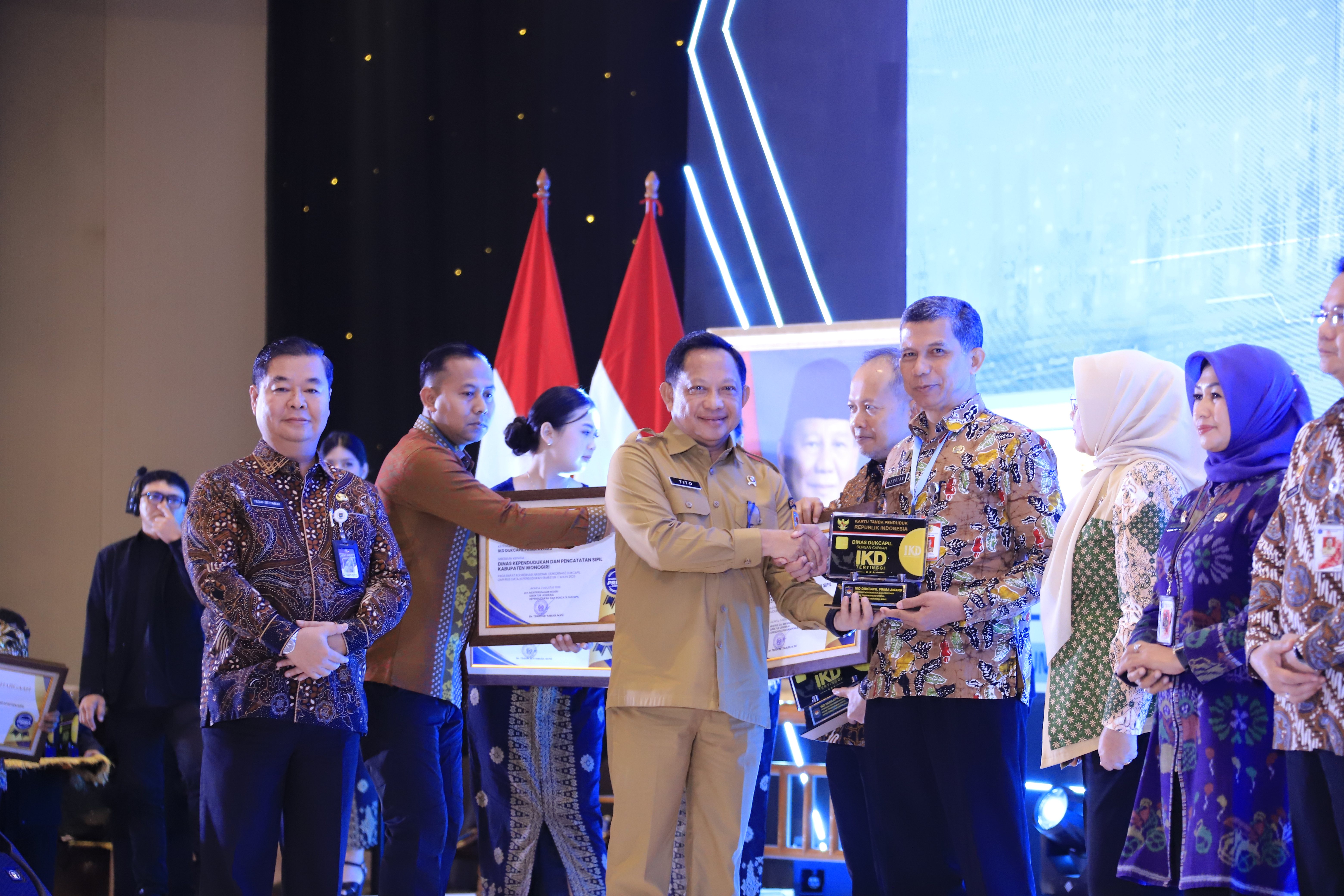 KABUPATEN WONOGIRI RAIH IKD DUKCAPIL PRIMA AWARD 2026